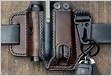Tactical Multi Tool Belt Leather Bag, saco de
